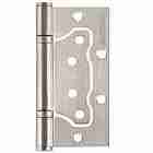 Петля универсальная без врезки Fuaro 500-2BB/BL 100x2,5 SN мат. никель